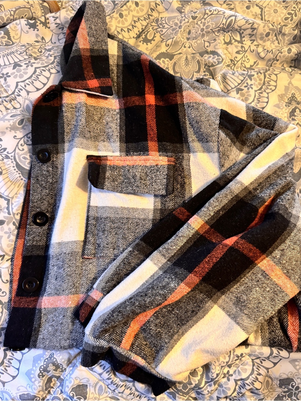 Flannel button up jacket - Picture 2 of 2